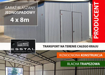 POPIELATY Garaż Blaszany | MAGAZYN ROLNICZY | Wiaty Hale | - ESSTAL-