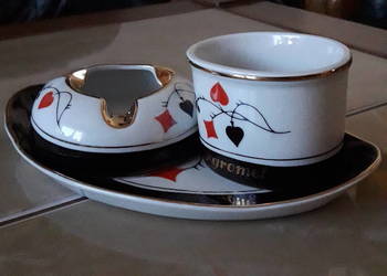 Ćmielów zestaw karciany brydzowy palacza lata 60 te