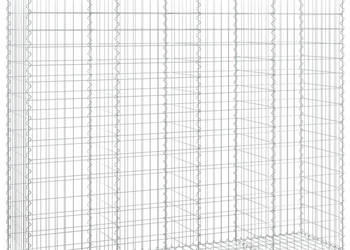 Kosze gabionowe 7 szt 200x50x160/180 cm galwanizowane żelazo WM-3145708