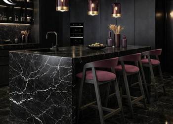 Hoker Krzesło Barowe Śliwkowy KB-12