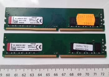 Kingston DDR4 2x8GB=16GB, PC4-2666MHz, CL19, DDR4-2666, KVR26N19S8/8, 1.2V,