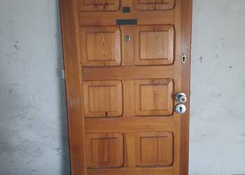 Drzwi drewniane 80" Solidne