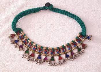 Orientalny naszyjnik afgański boho etno bohemian hippie tribal kolia orient