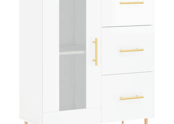 Szafka biała połysk 695x34x90 cm materiał drewnopochodny WM-828030