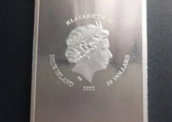 Srebrna sztabko-moneta 1kg królowa Elżbieta