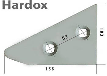 Płoza przednia HARDOX 27600601/S części do pługa RABEWERK