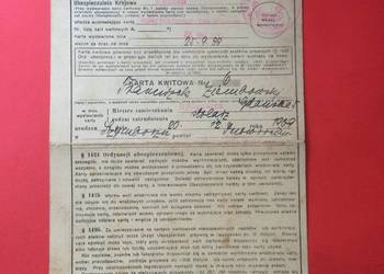 ( 1807 ) Karta Kwitowa Ubezpieczenia, Ziemborski