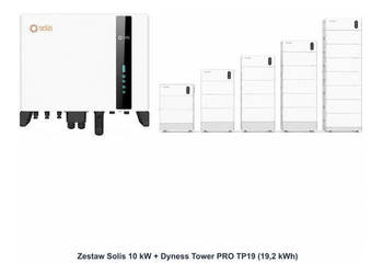 Zestaw Solis 10 kW + Dyness Tower PRO TP19 19,2 kWh