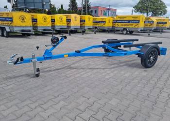 Przyczepa do skutera wodnego led nowa Niebieska od ręki Lakierowana ocynk