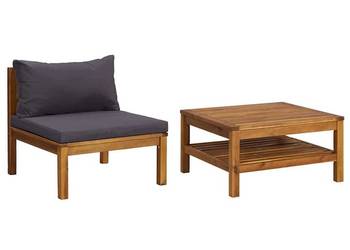 vidaXL 2-cz. zestaw wypoczynkowy do ogrodu,(SKU:316284)