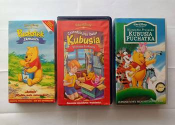 Kubuś Puchatek -Walt Disney, 3 kasety VHS oryginały