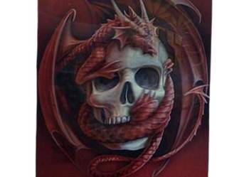 Obraz 3D Trójwymiarowy z Czachą bez Ramki Plakat Lentikularny