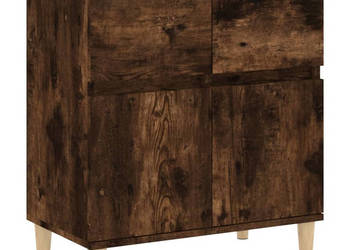 Komoda przydymiony dąb 60x35x70 cm materiał drewnopochodny WM-819681