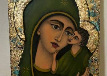 Ikona Matka Boska z Dzieciątkiem(pisana)