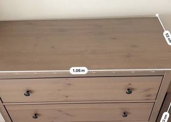 Komoda IKEA HEMNES, 3 szuflady, szarobrązowa