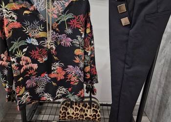Spodnie Balmain + Koszula złote dodatki Komplet S