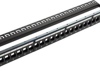 Patch panel pusty BKT RACK 19" 1U na 24 moduły keystone