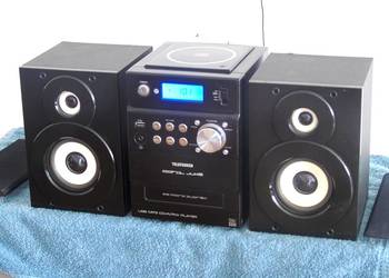 Wieża Telefunken CD USB mp-3 kolumny. sprawna. DOSTAWA