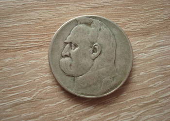 Moneta srebrna Piłsudski  5 zł. z 1936 r.