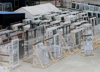 Okno FIX 338 x 206 Antracyt ALUMINIUM