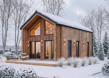 Dom Drewniany Całoroczny 35m2 + Antresola + Taras