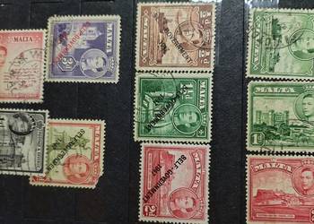 Malta CZYSTY 1938 1943 + przedruki ZNAK WODNY