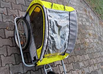 Przyczepka rowerowa wózek 2 osobowy dla dziecka, transport