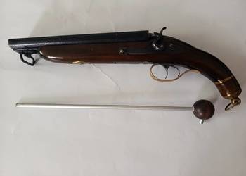 pistolet dwulufowy czarnoprochowy kal. 44