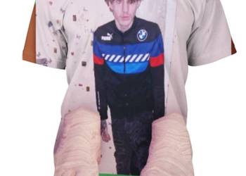 mężczyzna , raper , producent , wążdzieckoból , koszulka