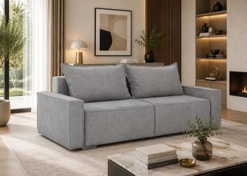 Sofa trzyosobowa rozkładana z pojemnikiem – PRODUCENT