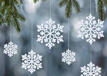 1 ZESTAW 27 SZT. Świąteczna serwetka w kształcie płatka śniegu