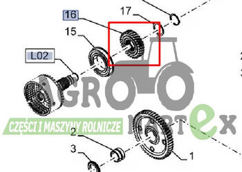 51430967 KOŁO ZĘBATE 1000RPM CNH