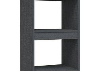 vidaXL Regał na książki, szary, 40x30x71,5 cm, lite drewno sosno(SKU808135)