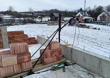 Wyciąg budowlany, winda, dźwig, wyciągarka