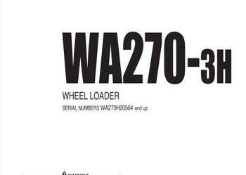 Komatsu WA270-3H instrukcja obsługi DTR PL