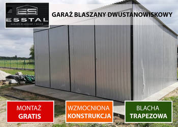 Garaż Blaszany Jednospadowy ,Garaże Blaszane |Wiaty | Hale |-ESSTAL-