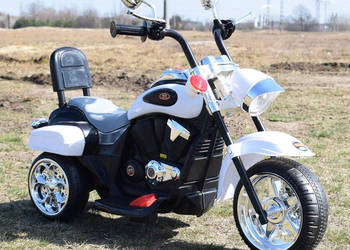 Autko motor motorek CHOPPER Z OPARCIEM na akumulator trójkołowy TR1501