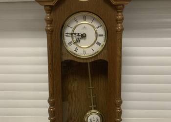 Niemiecki zegar ścienny wahadłowy Meister Anker klasyczny styl Tempus Fugit