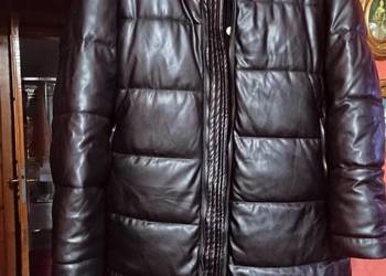 Płaszcz męski S Reserved eko skóra czarny design