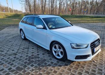 Audi A4 Avant 2.0 TDI B8 lift ,3x s-line, automat, skóra, biała perła,kseno