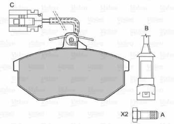 KLOCKI HAMULCOWE NOWE VALEO AUDI A4  94-	94/04-
