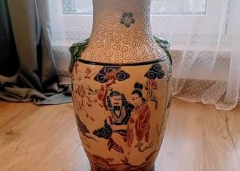 Wazon podłogowy w stylu chińskim z czasów PRL