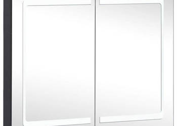 Szafka łazienkowa z lustrem i LED 80x122x68 cm WM-325545