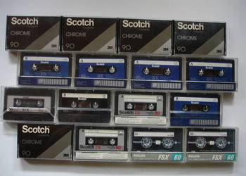 KASETY magnetofonowe SCOTCH-PHILIPS (używane)