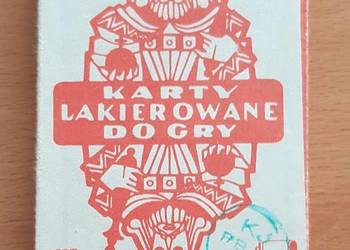 Karty do gry PRL + drugie w pudełku 2 talie nowe
