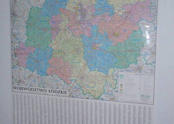 Mapa województwo Łódzkie Śląskie 4szt.