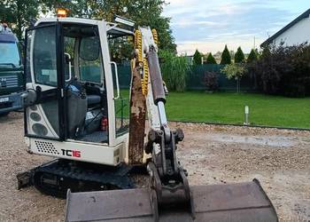 Terex TC16 2009 3 łyżki rozsuwane gąsienice