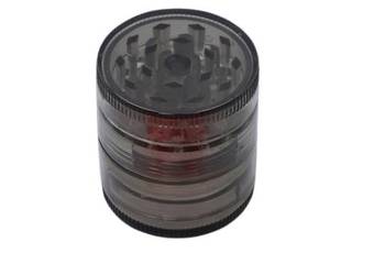 Plastikowy Młynek do Mielenia Tytoniu Suszu CBD Grinder Crusher Czarny