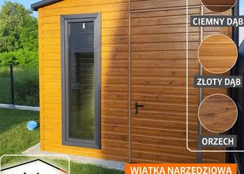 Schowek Narzędziowy z dużą szybą/Magazyn Drewutnia/Wiatka  – Maj-Blach