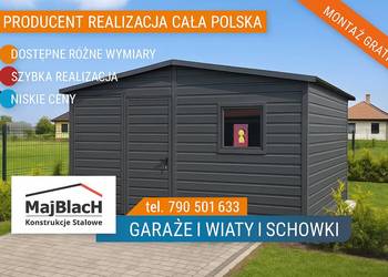 GRAFIT | Mały Domek | GARAŻ BLASZANY | SCHOWEK | Altana– Maj-Blach